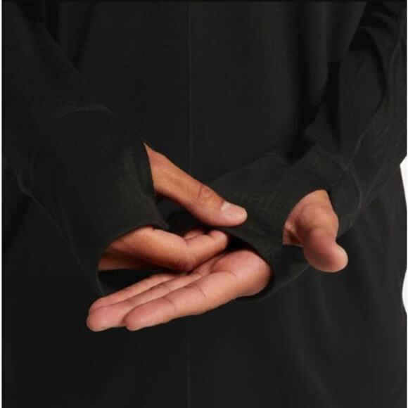 Nike Men's Black Dri-FIT Crew Long Sleeve T-Shirt Size L - Picture 8 of 9